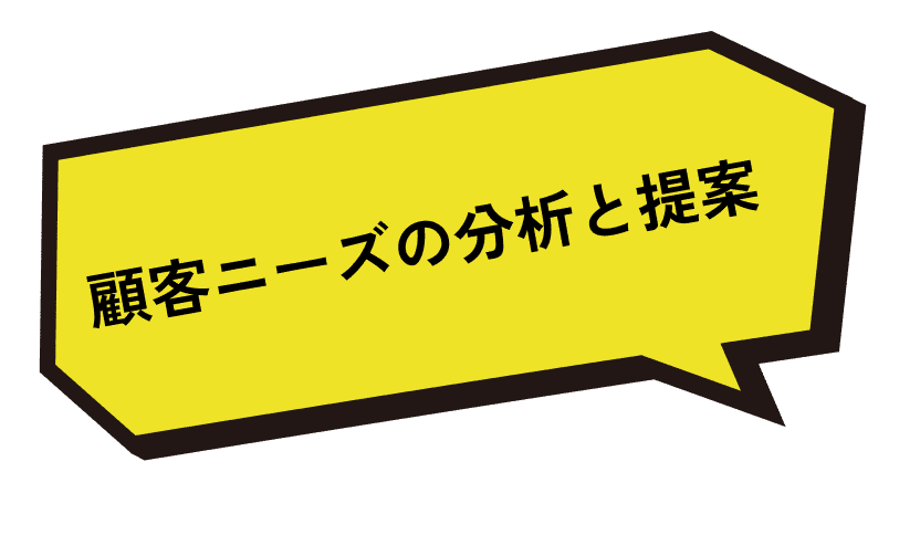 顧客ニーズの分析と提案